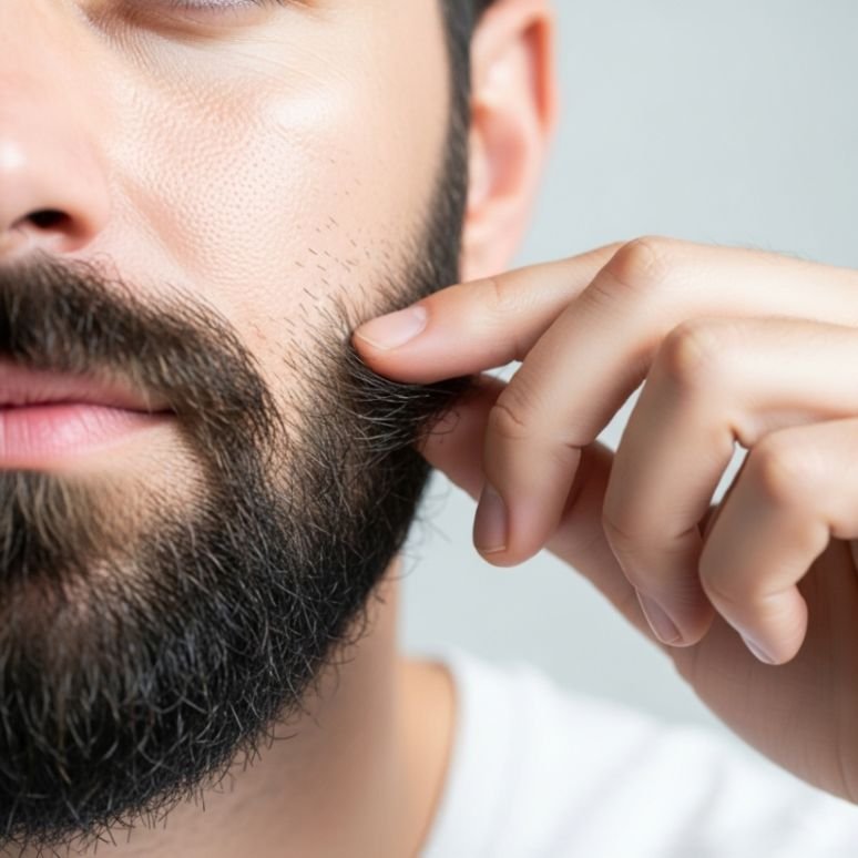 Precision laser beard shaping for men at DermaGlo